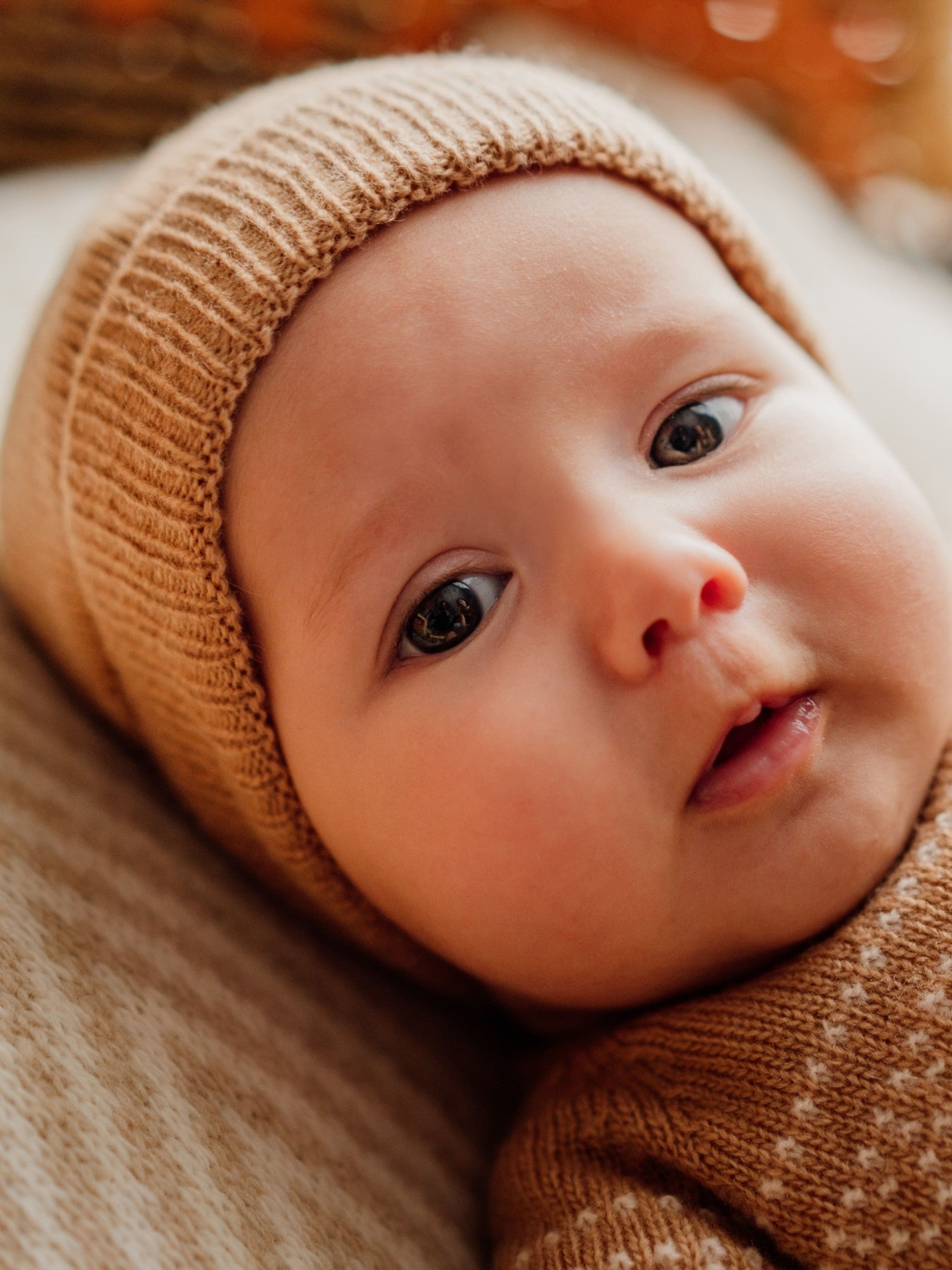 Gorro tricotado em lã merino e caxemira | CUTE AND SWEET - WEDOBLE