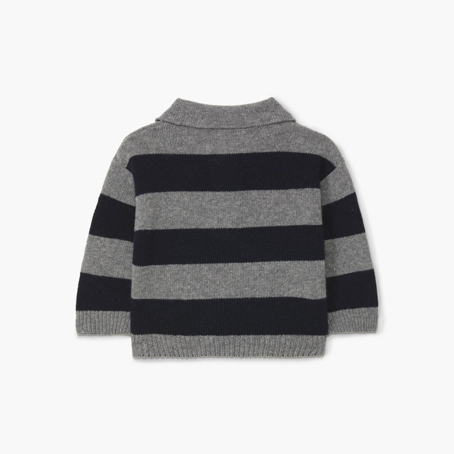 Camisola polo tricotada em lã merino | COSY - WEDOBLE