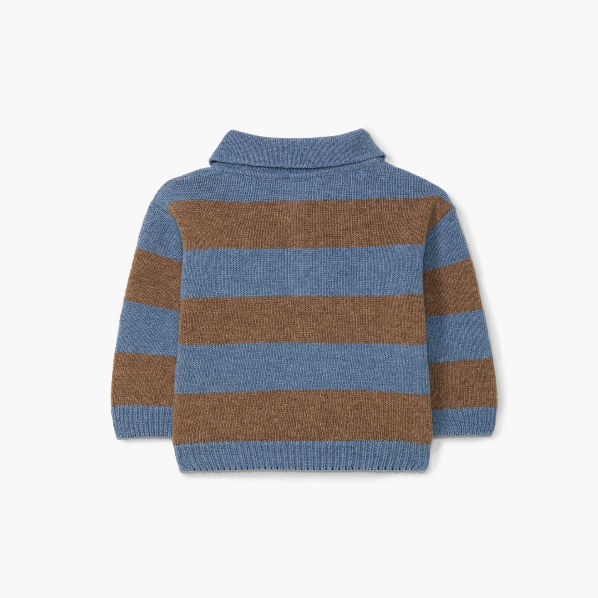 Camisola polo tricotada em lã merino | COSY - WEDOBLE