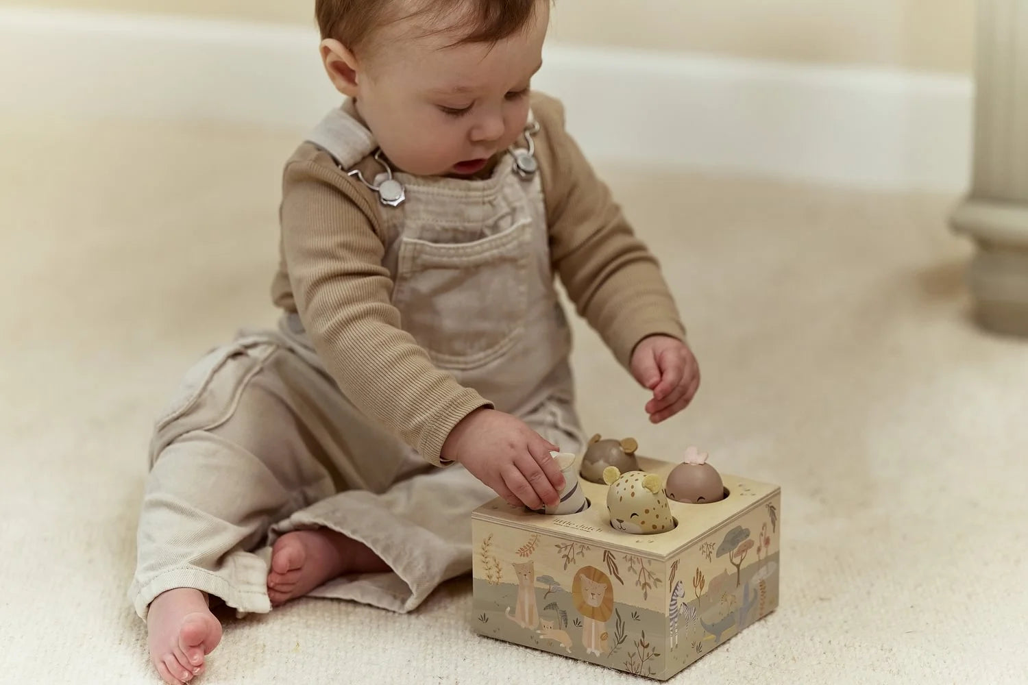 Brinquedo Pop-Up em Madeira | Safari Friends - LITTLE DUTCH