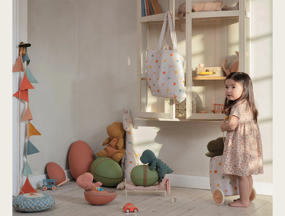 Dinossauro de pano em ovo de cartão - Maileg