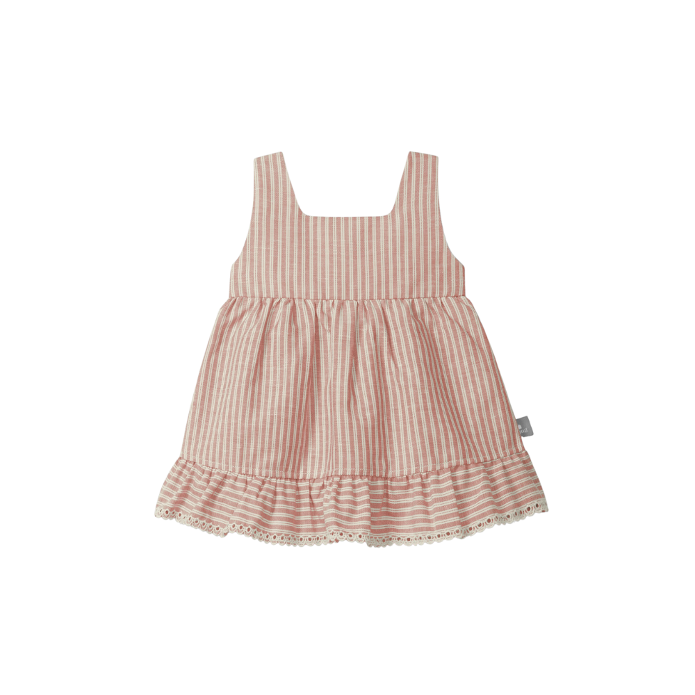 Vestido em tecido de riscas - Snug