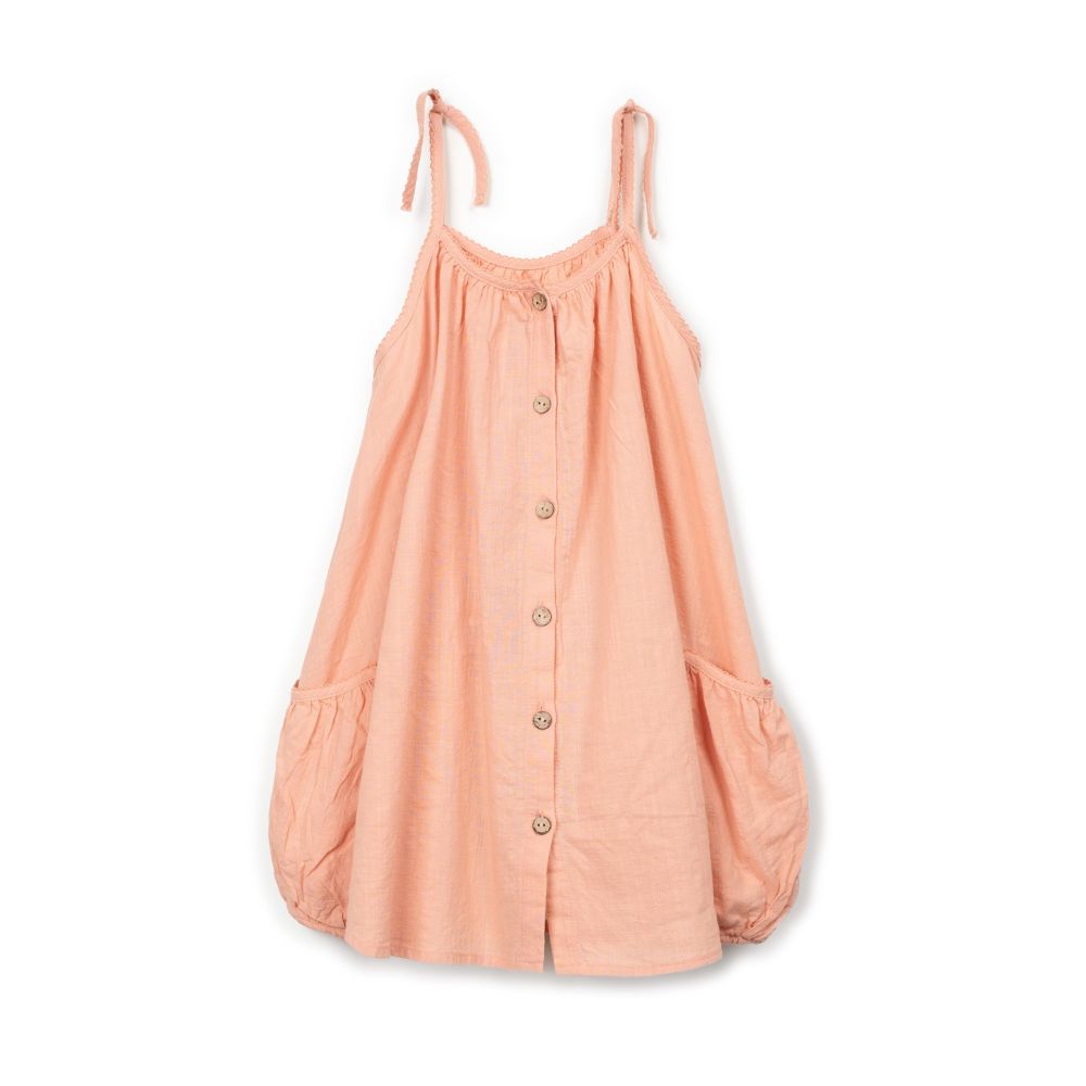 Vestido com abertura frontal em botões de coco - Play Up