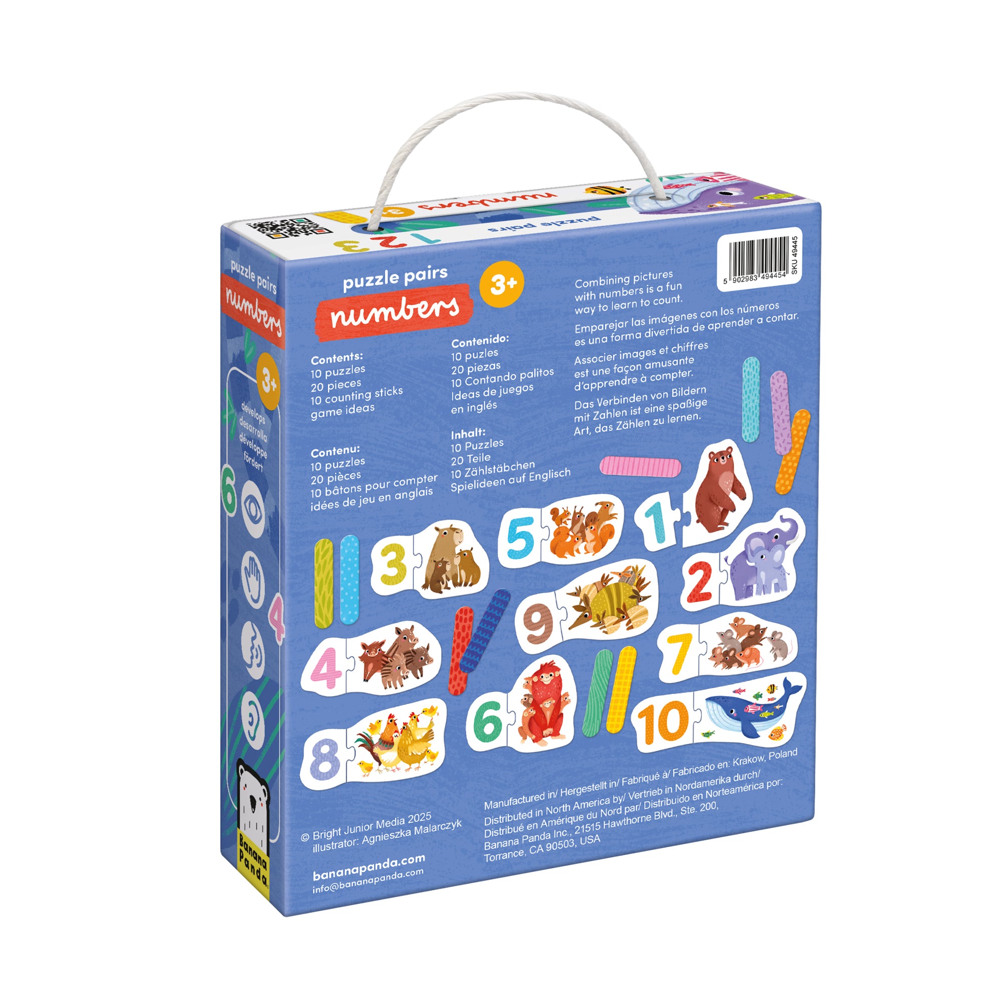 Puzzle Pairs – Números - Banana Panda