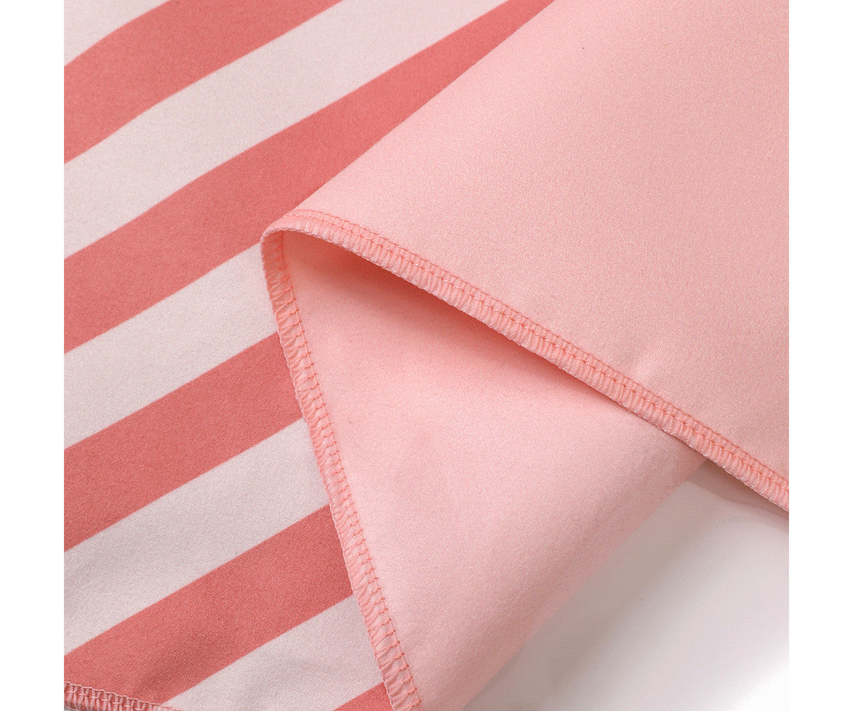 Toalha de Microfibra Stripes Bloom & Blush - Monneka