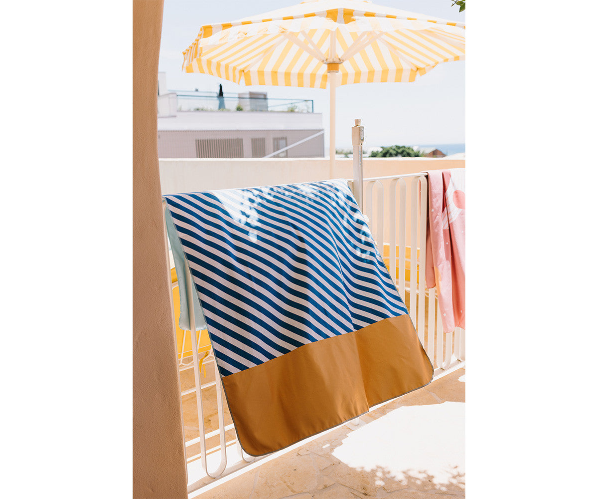 Toalha de Microfibra Stripes Blues & Beyond - Monneka