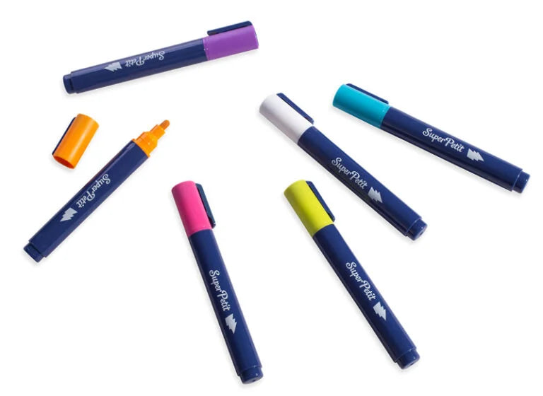 6 Marcadores de Vidro XXL para janelas e espelhos - Super petit