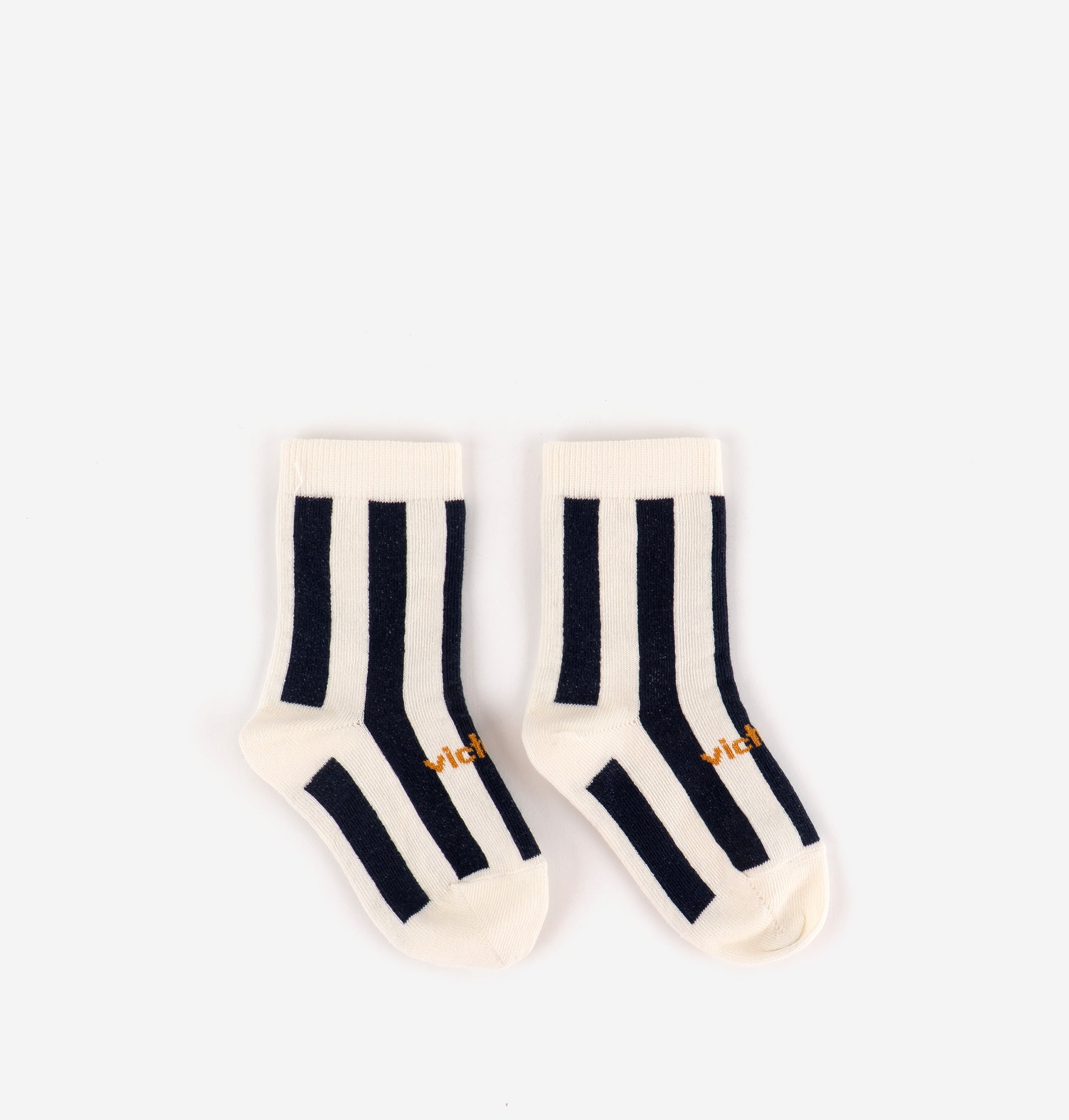 Meias Barefoot em Algodão às Riscas - VICTORIA SHOES