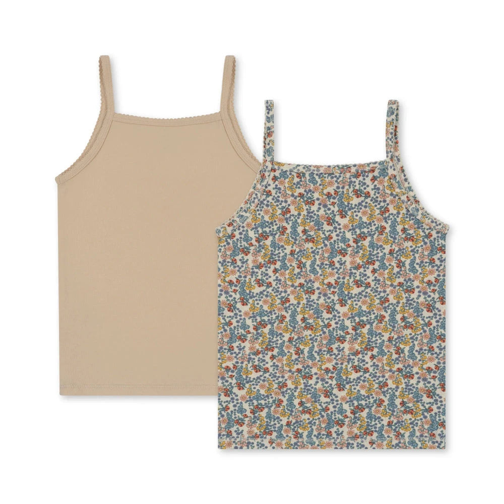 Pack 2 tops de alças de algodão - Konges Slojd