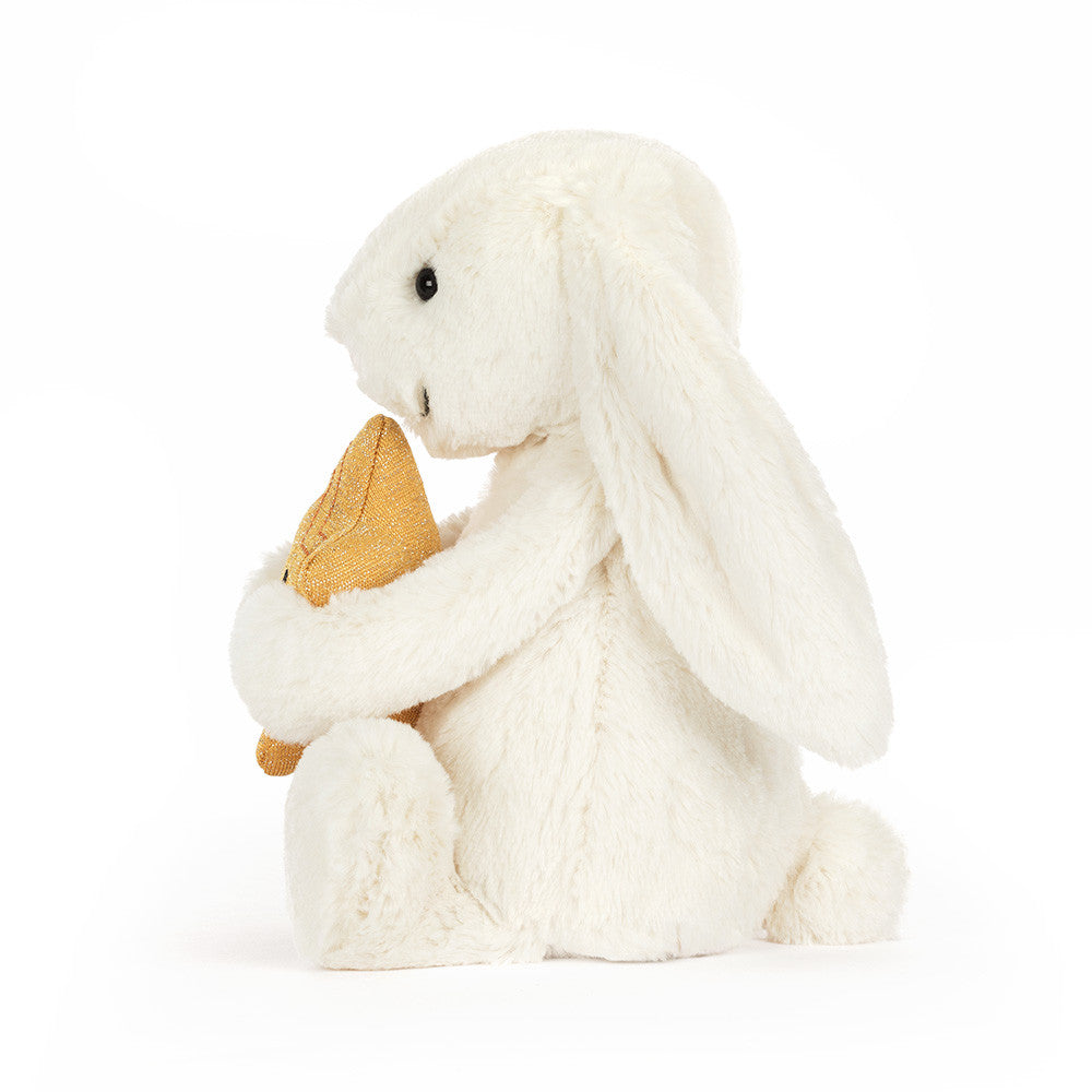 Cream Bunny with Star - JellyCat