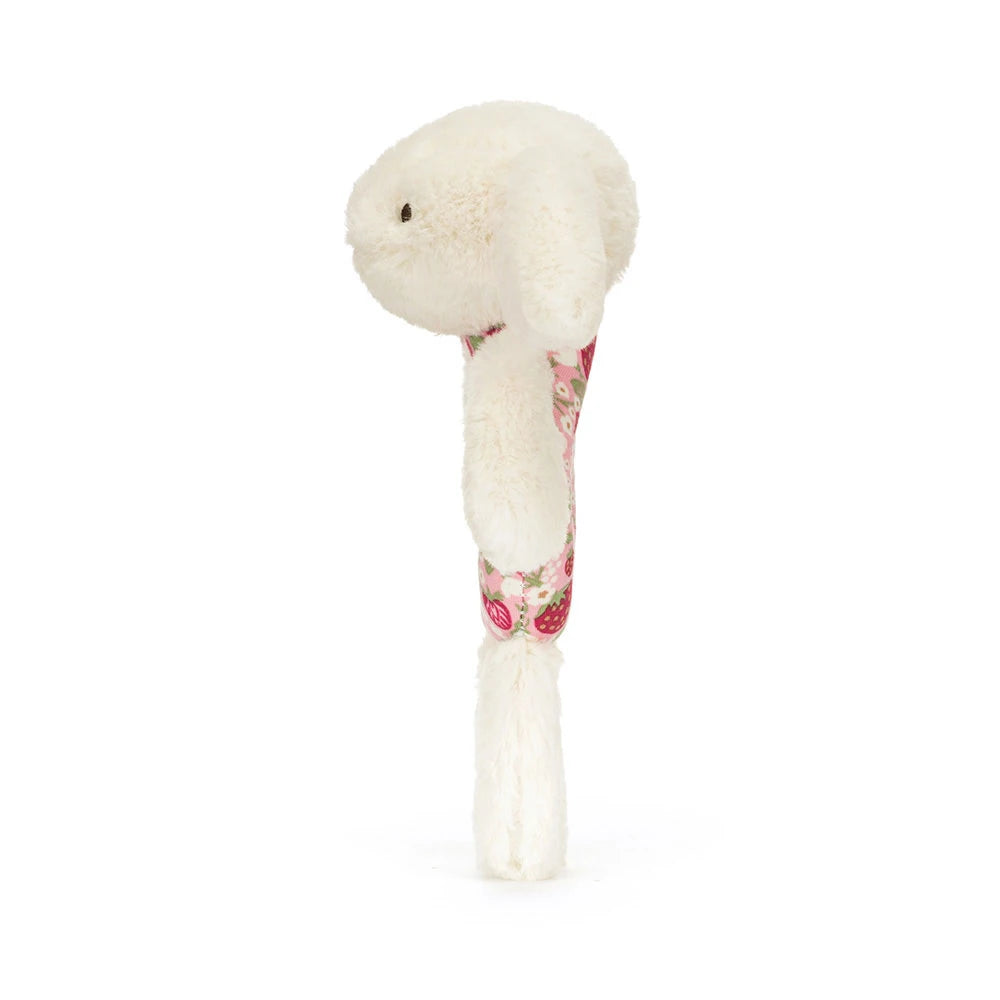 Blossom Cream Bunny 'Berry' Ring Rattle - JELLYCAT