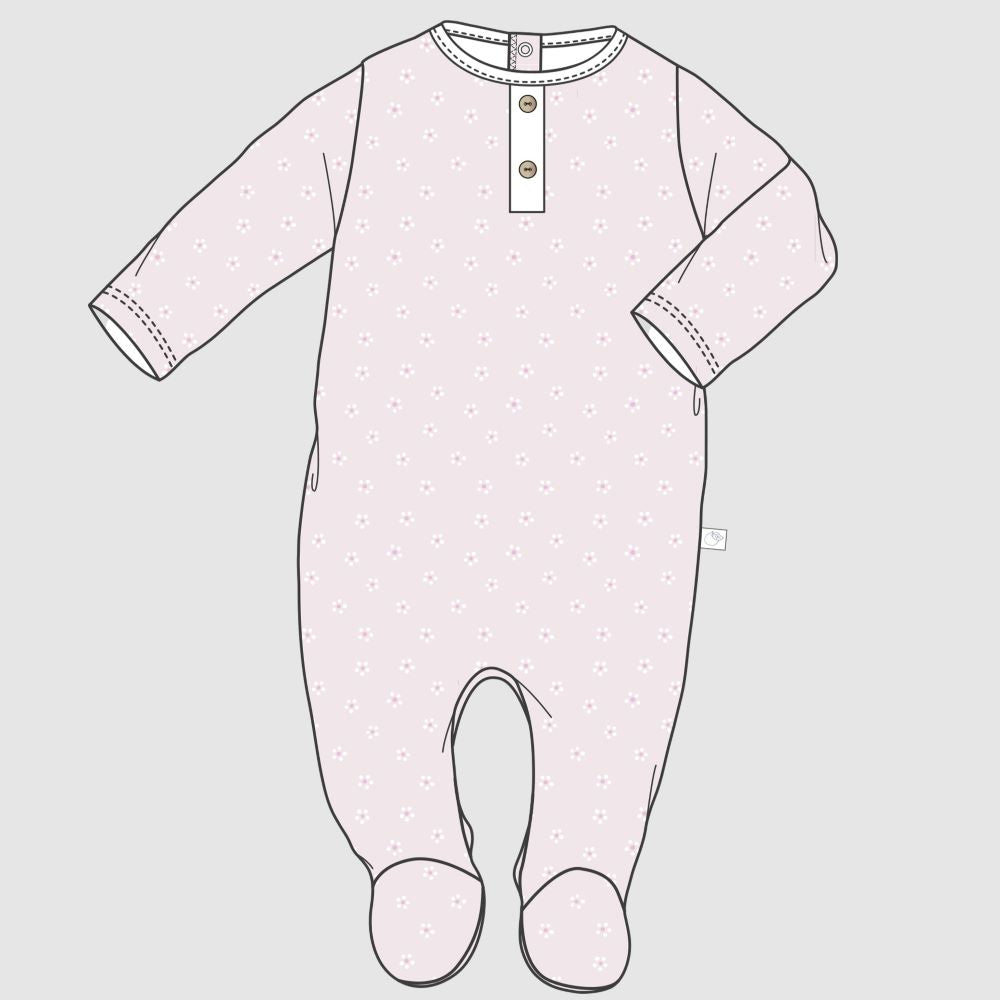 Babygrow sem gola estampado - Laranjinha