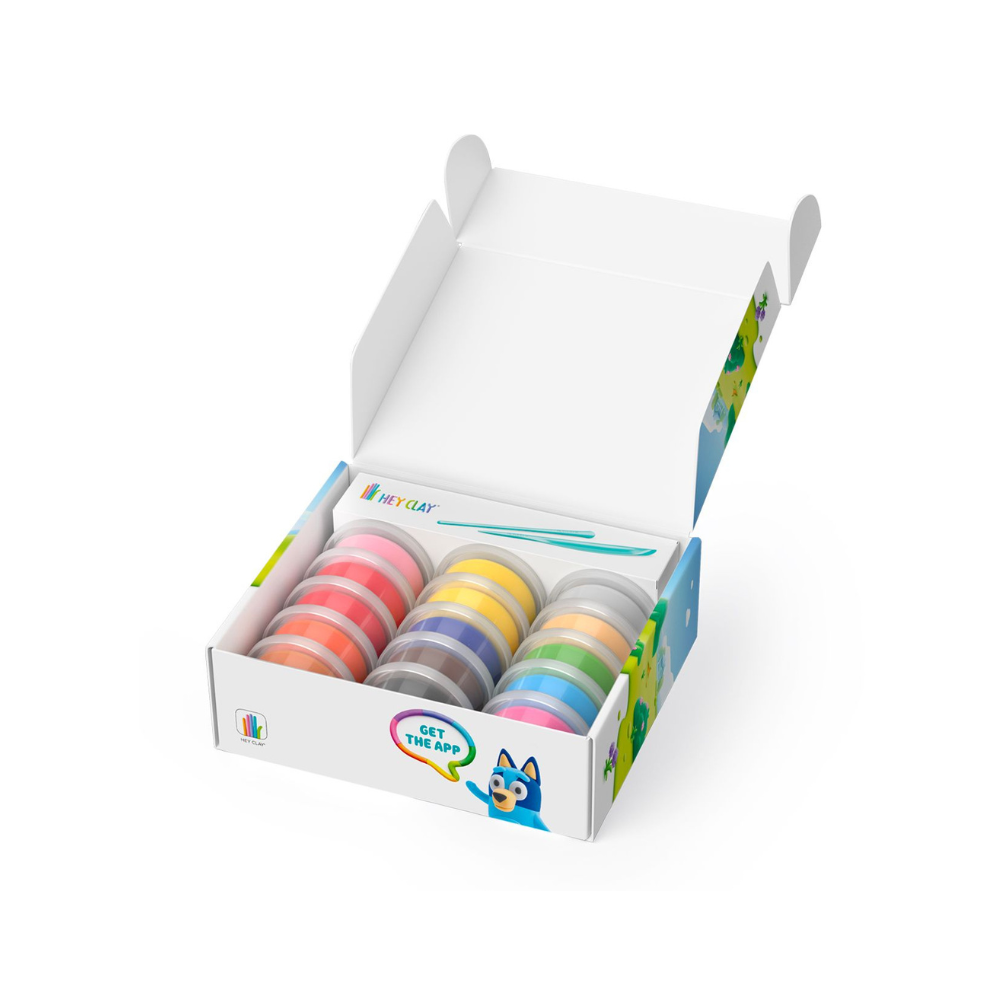 Bluey & Friends – Massas de Modelar Coloridas - HEY CLAY