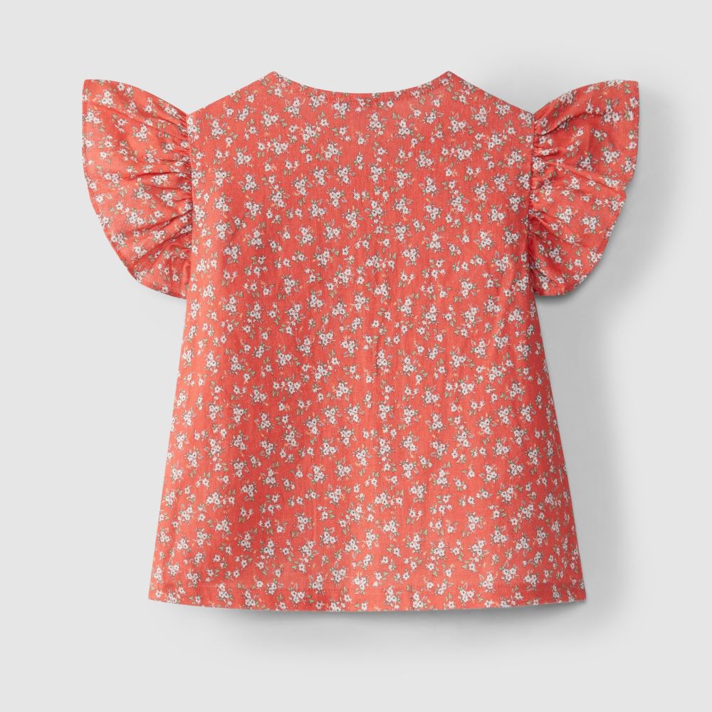 Blusa flores - Laranjinha
