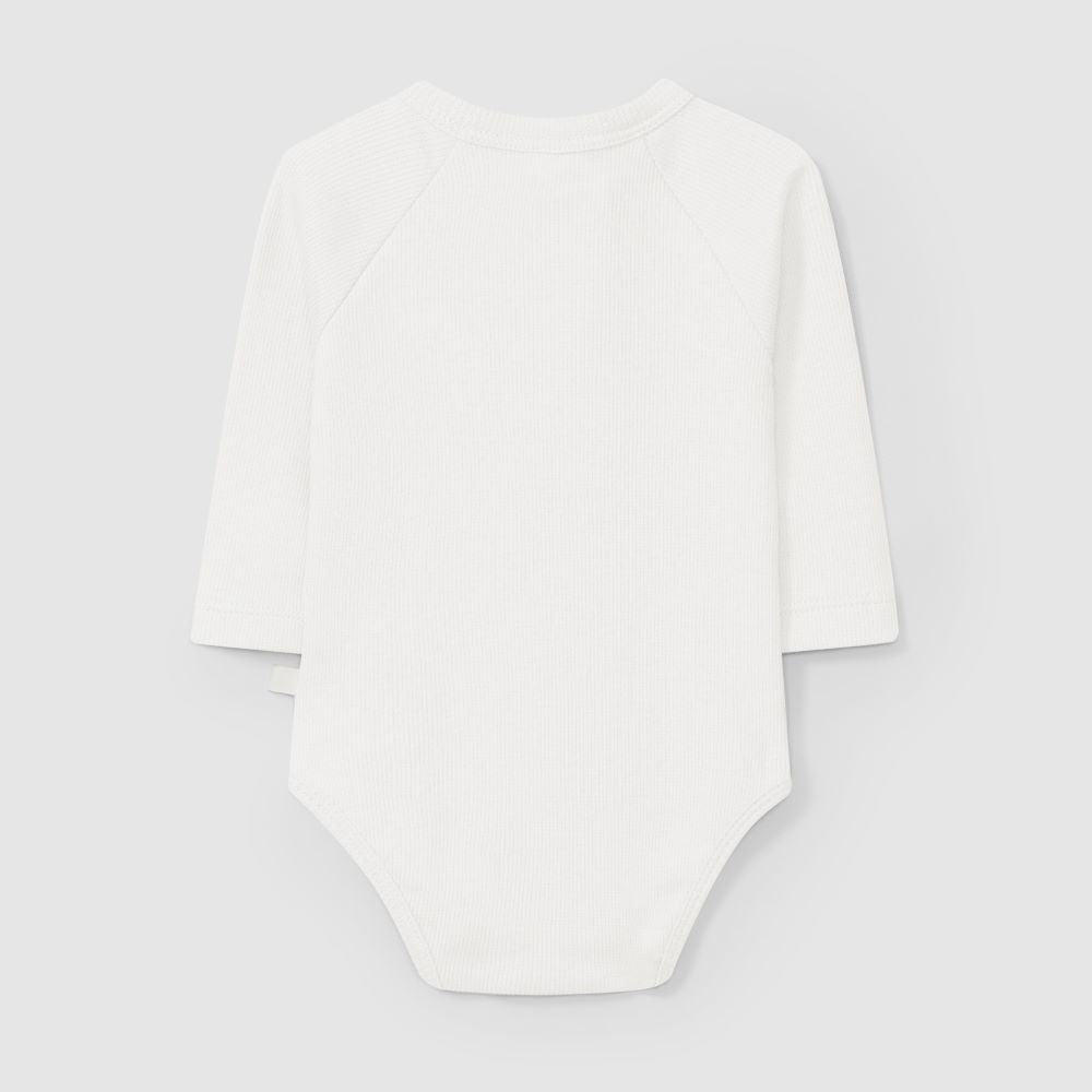 Body gola mao em malha canelada - Laranjinha