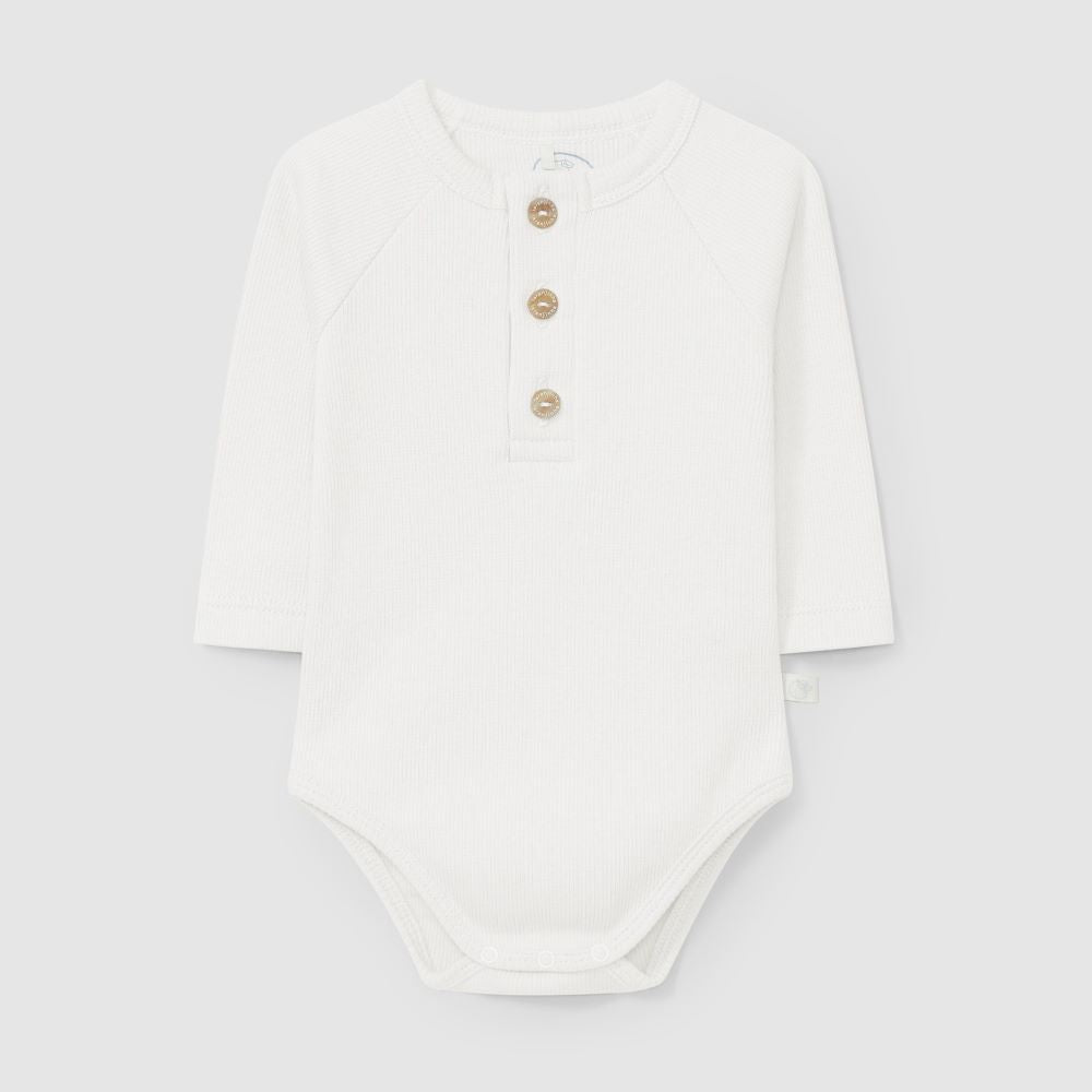 Body gola mao em malha canelada - Laranjinha