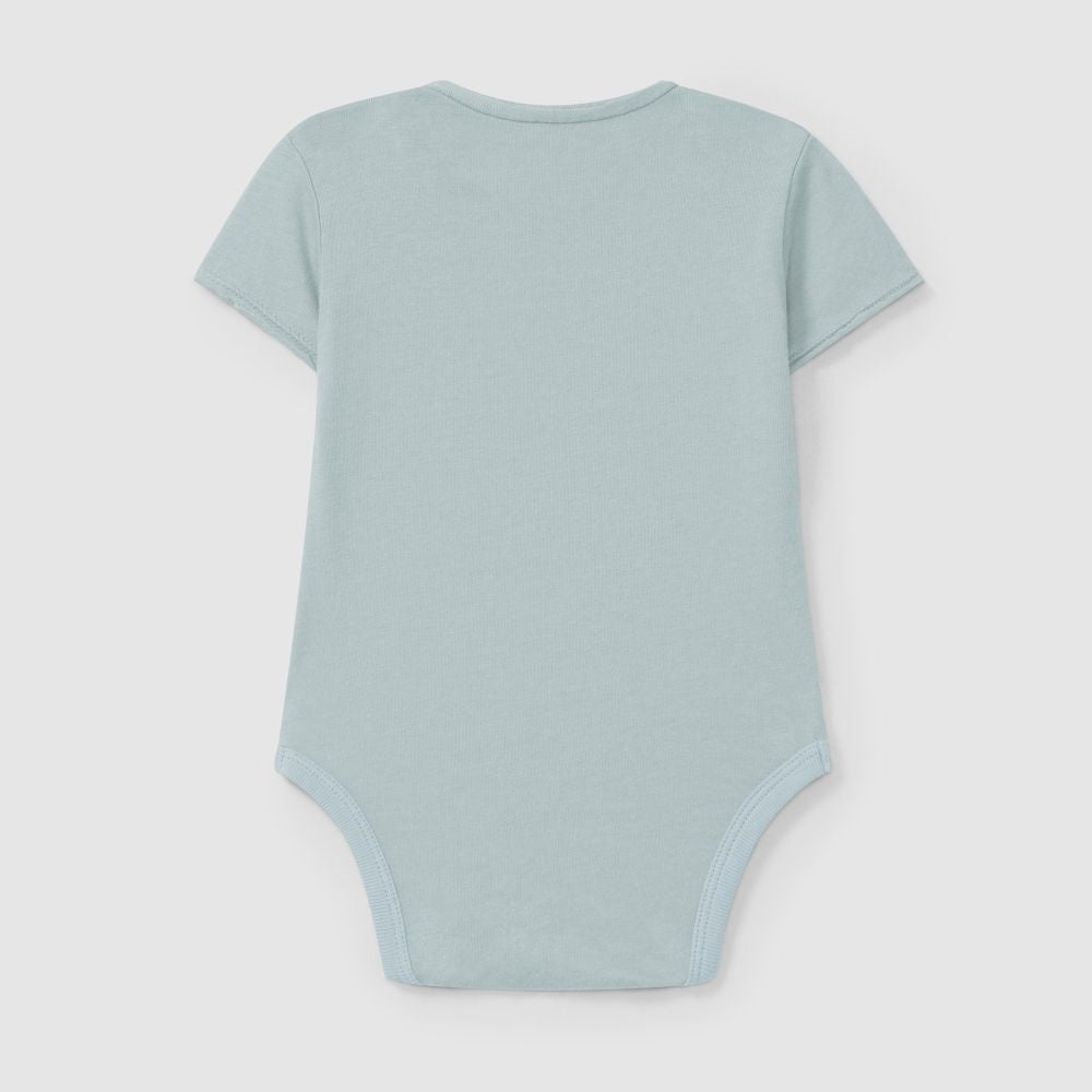 Body liso sem gola Azul menta - Snug