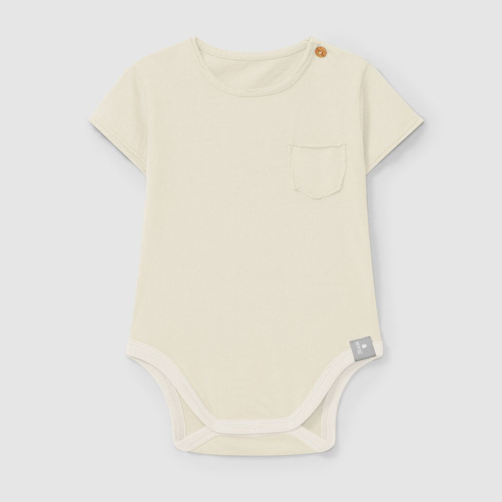 Body liso sem gola Natural - Snug