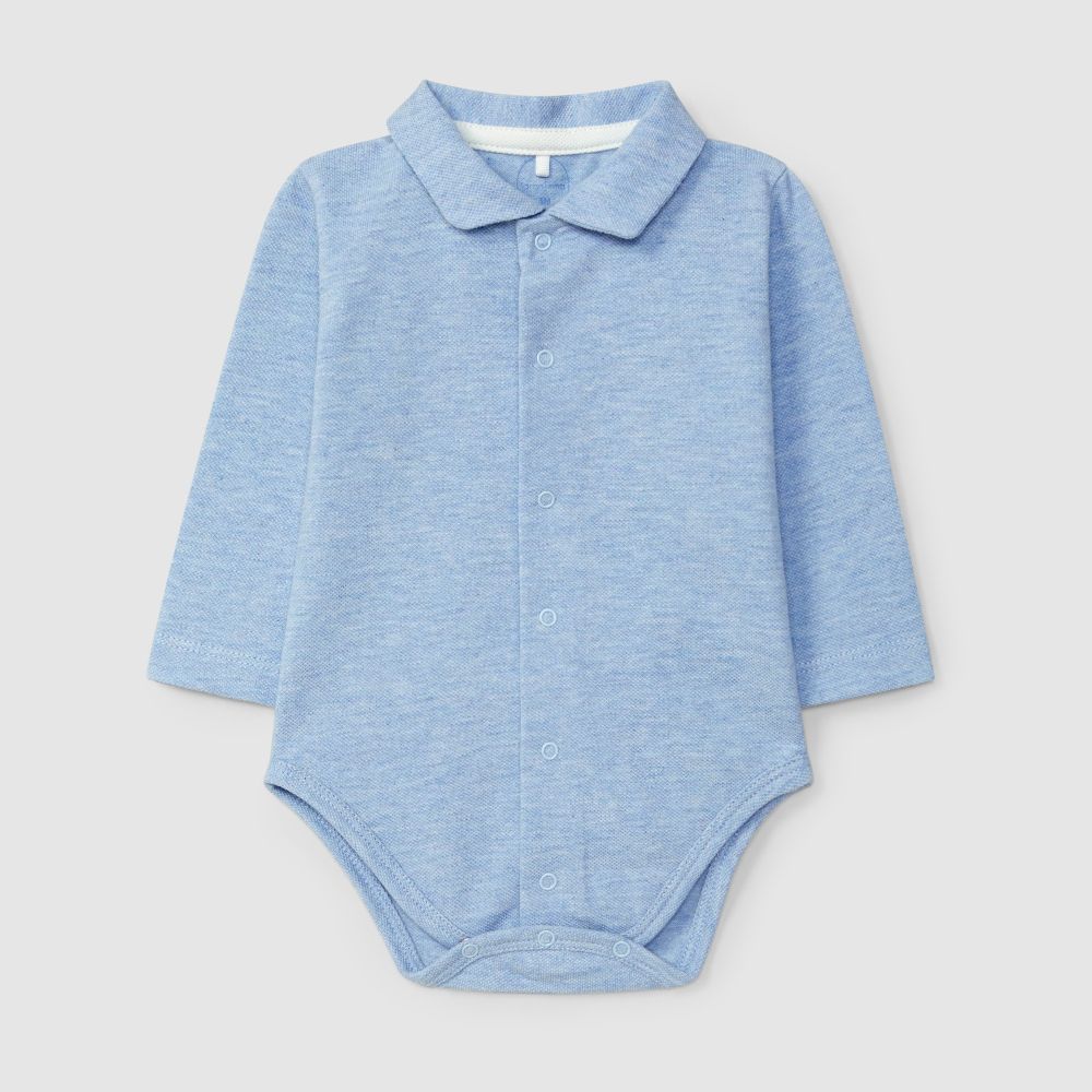 Body piqué gola em bico - Laranjinha