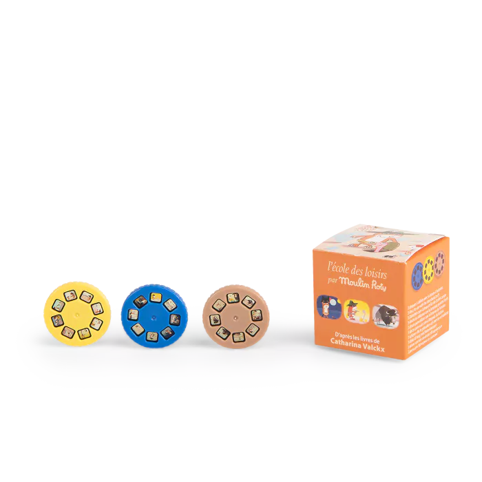 Caixa de 3 discos para lanterna de histórias - Moulin Roty