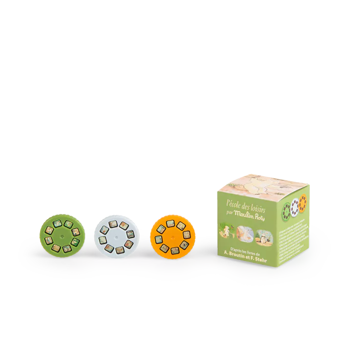 Caixa de 3 discos para lanterna de histórias - Moulin Roty