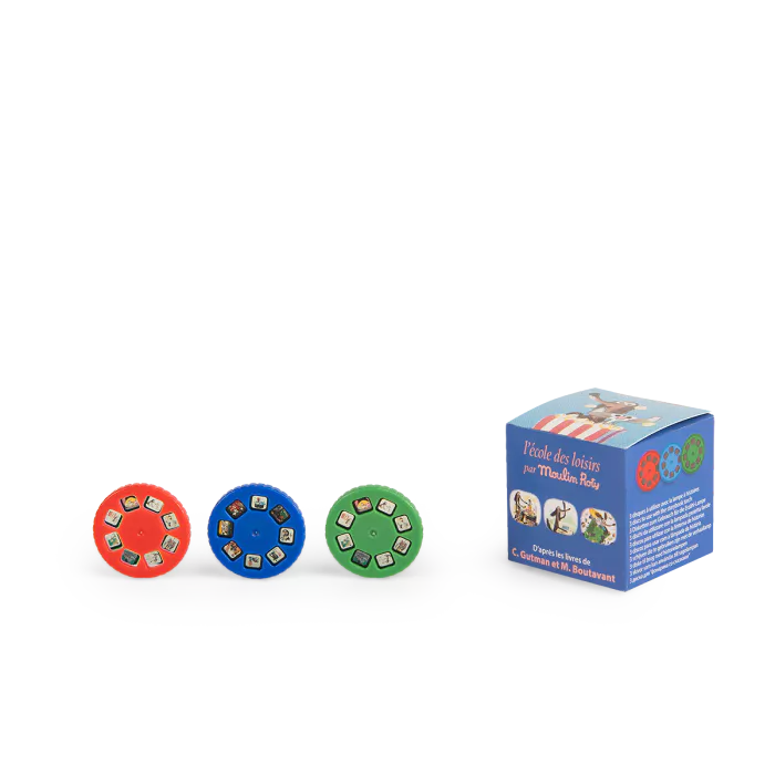 Caixa de 3 discos para lanterna de histórias - Moulin Roty