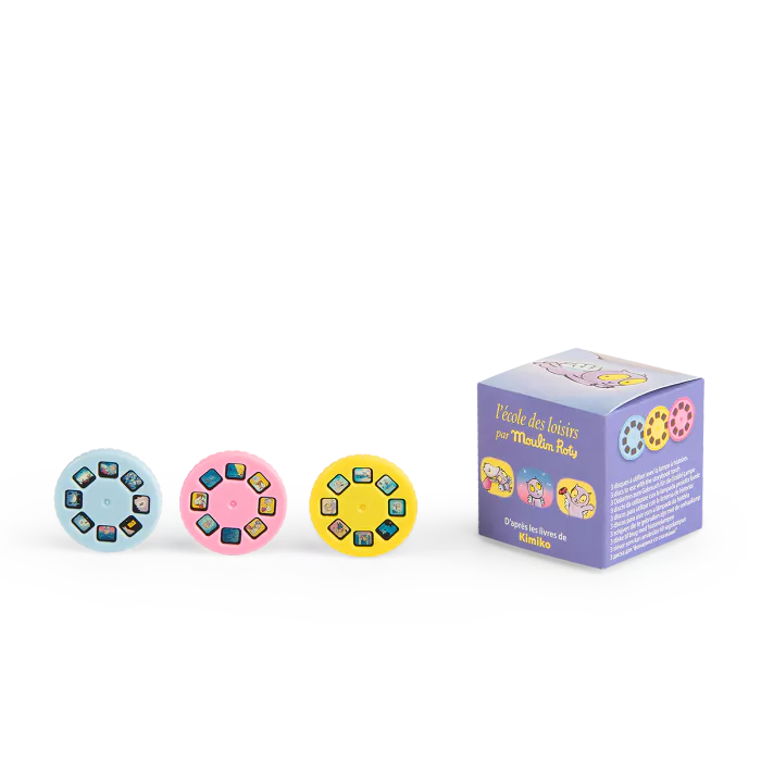 Caixa de 3 discos para lanterna de histórias - Moulin Roty