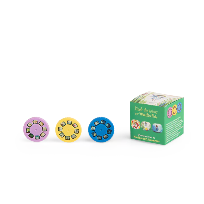 Caixa de 3 discos para lanterna de histórias - Moulin Roty