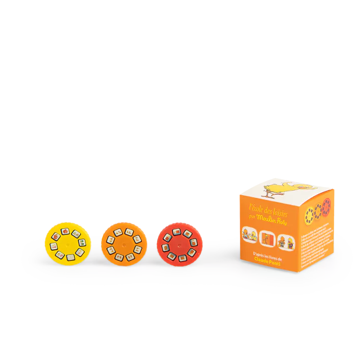 Caixa de 3 discos para lanterna de histórias - Moulin Roty