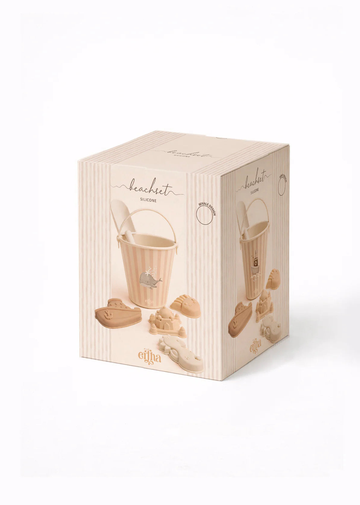 Beach Bucket Set - Stripped Whale - MRS ERTHA