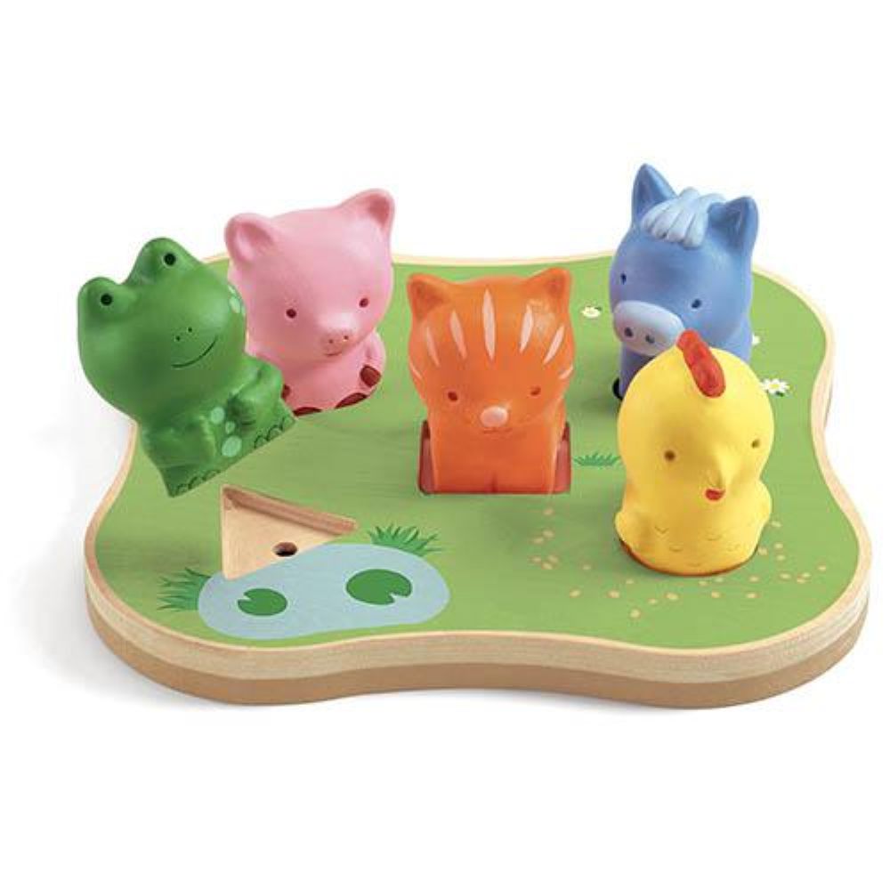 Caconimo - Puzzle Sonoro c/ Animais - DJECO