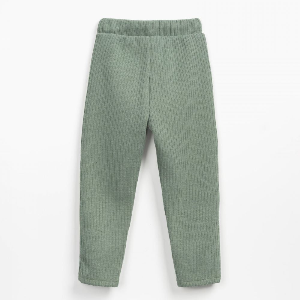 Calça de malha canelada | Wooden Memories - Play Up