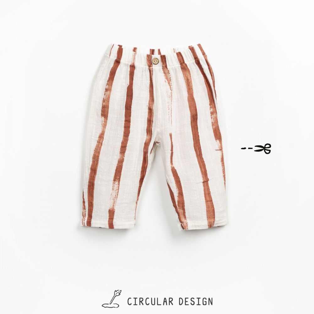 Calça de tecido em algodão orgânico - Play Up