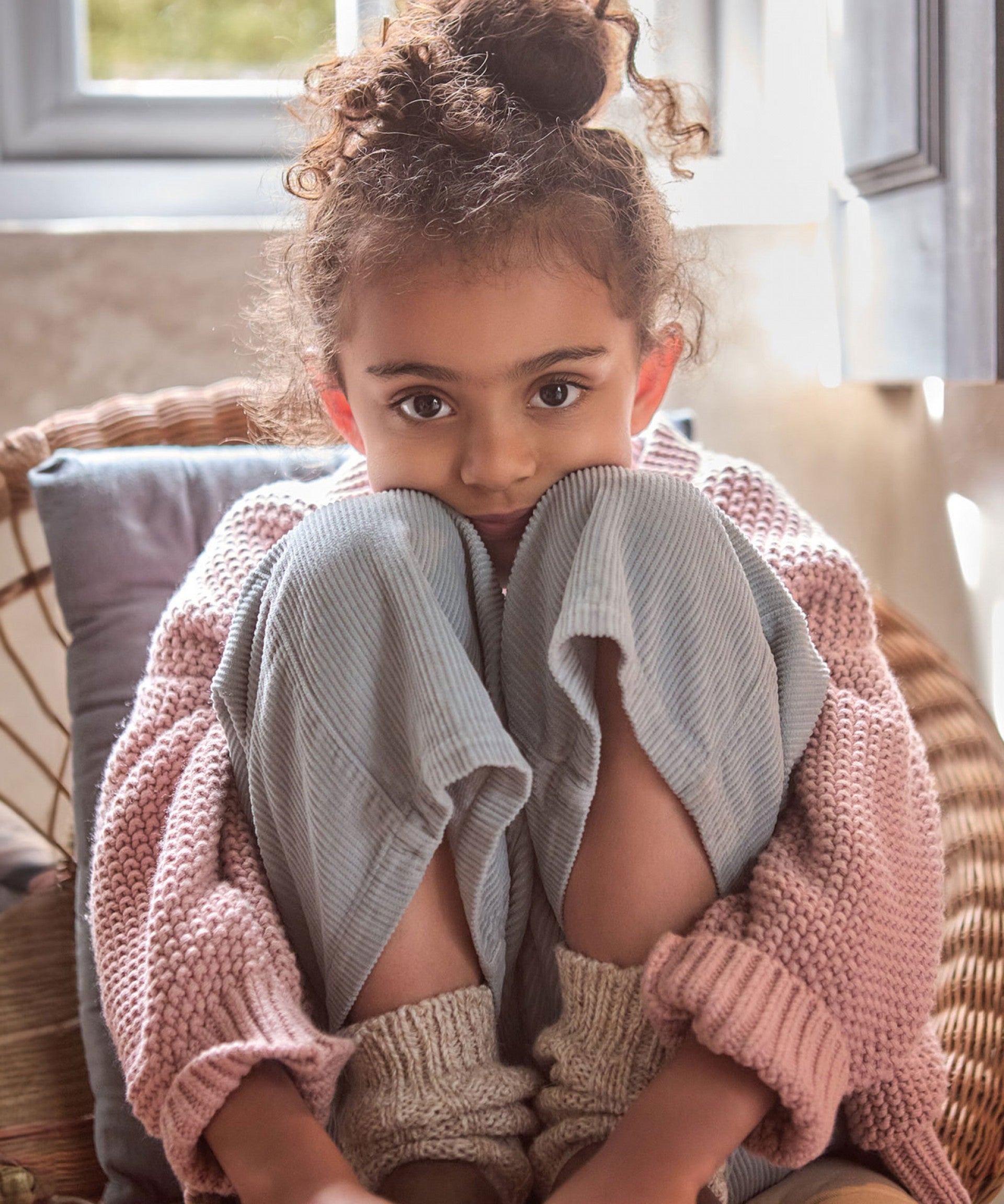 Calça em bombazine com perna larga | Wooden Memories - Play Up