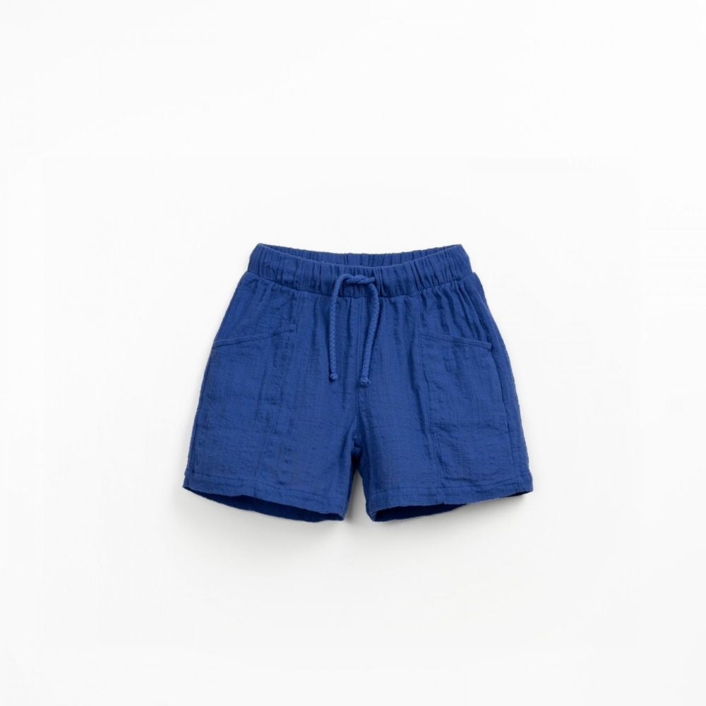 Calção de tecido em algodão orgânico com bolsos - Play Up