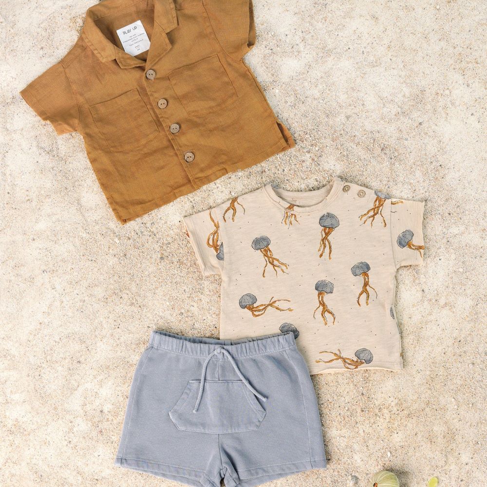 Calção com mistura de fibras naturais - Play Up