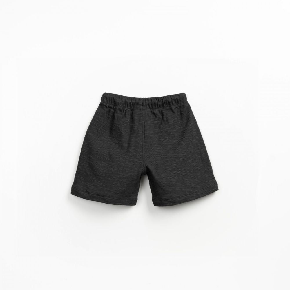 Calção preto de malha em algodão orgânico - Play Up