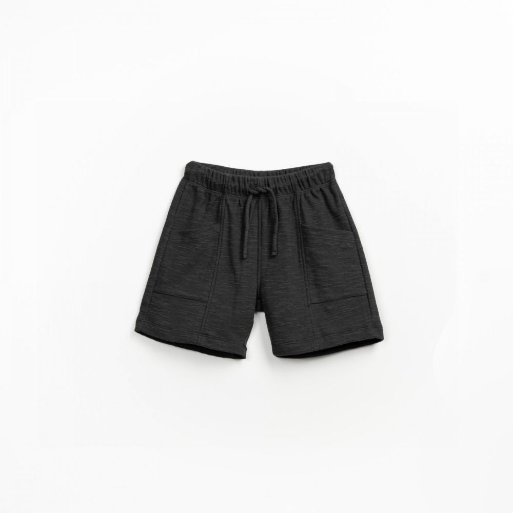 Calção preto de malha em algodão orgânico - Play Up