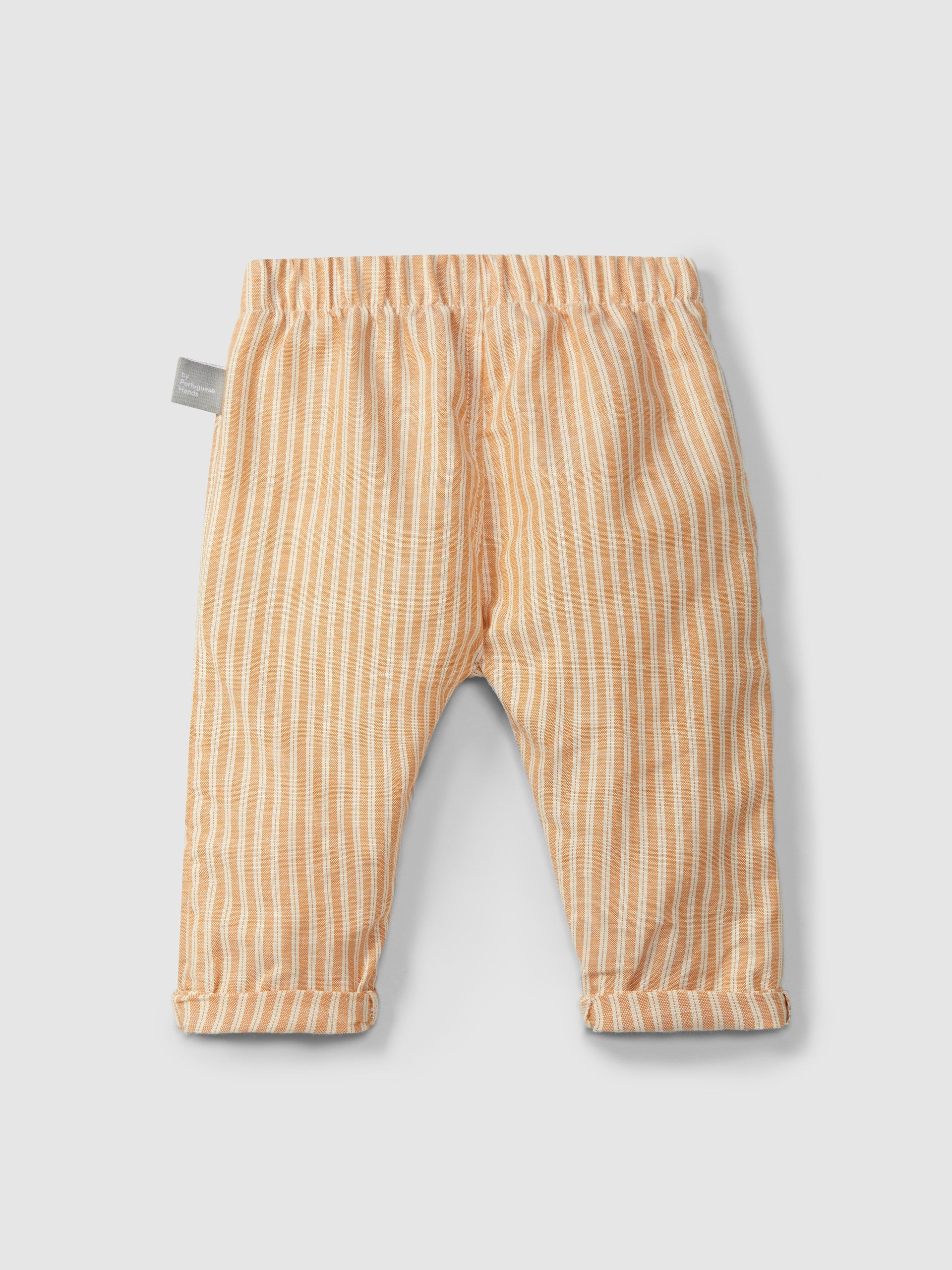 Calças pull-up em tecido de riscas - Snug