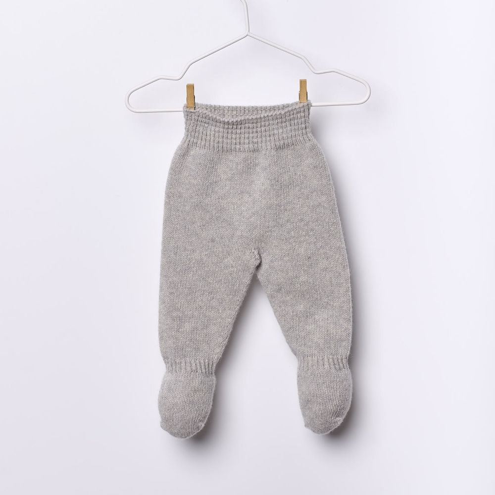 Conjunto casaco trespasse e calça tricotados em lã | SNOWFLAKE - Wedoble