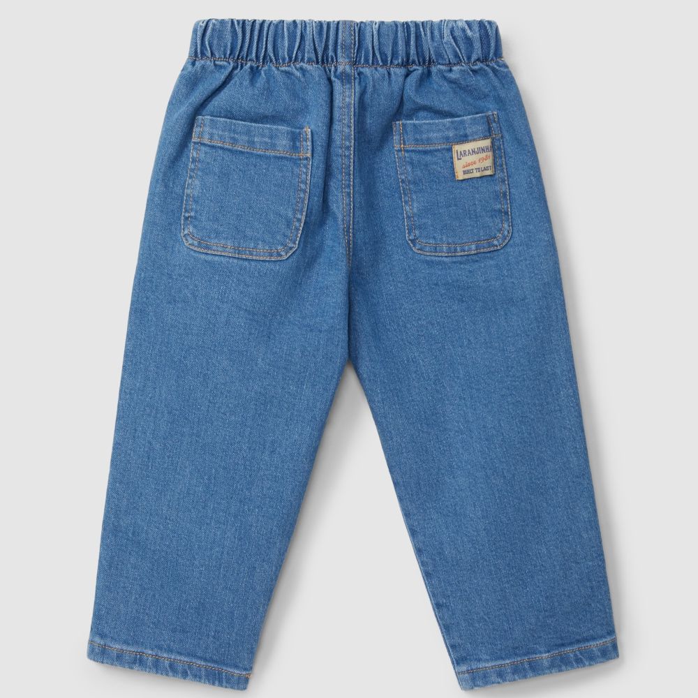 Calças de ganga com quatro bolsos - Laranjinha