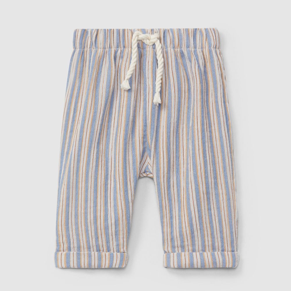 Calças de riscas multicolor - Laranjinha