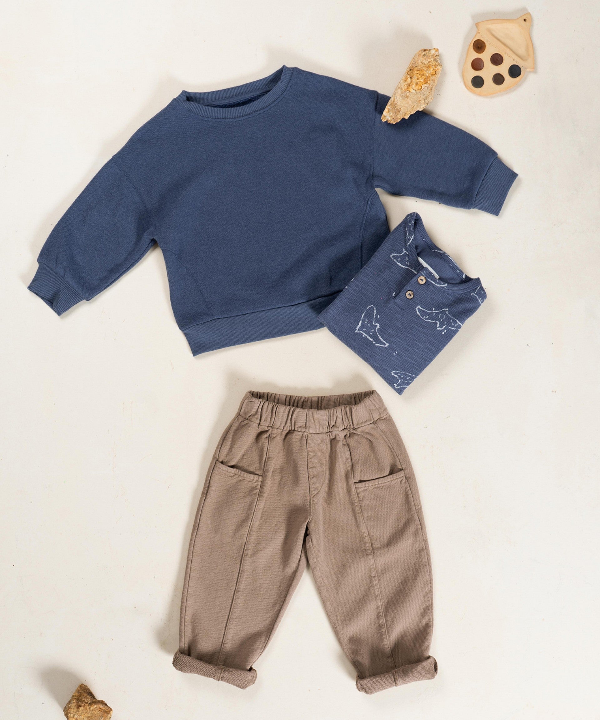 Calças de sarja com bolsos - Play Up