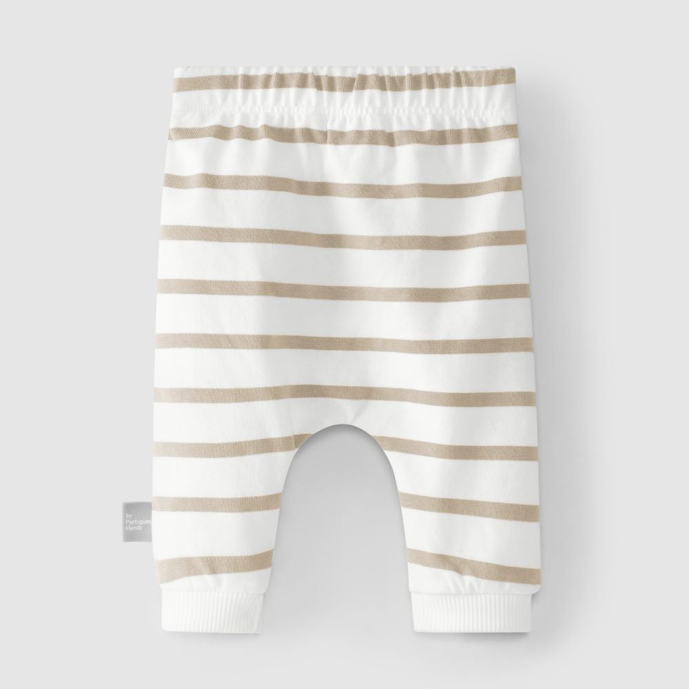 Calças pull-up com riscas - Snug