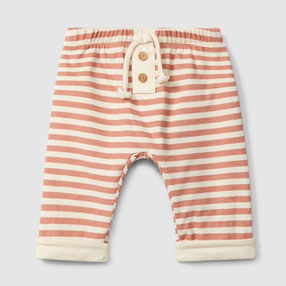 Calças pull-up de riscas | Rosa - SNUG