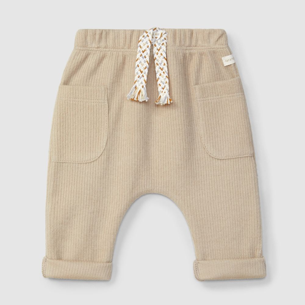 Calças pull-up em algodão orgânico - Laranjinha