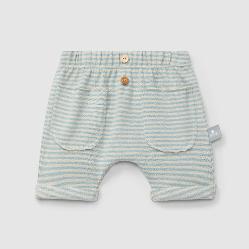 Calções de riscas em algodão - Snug