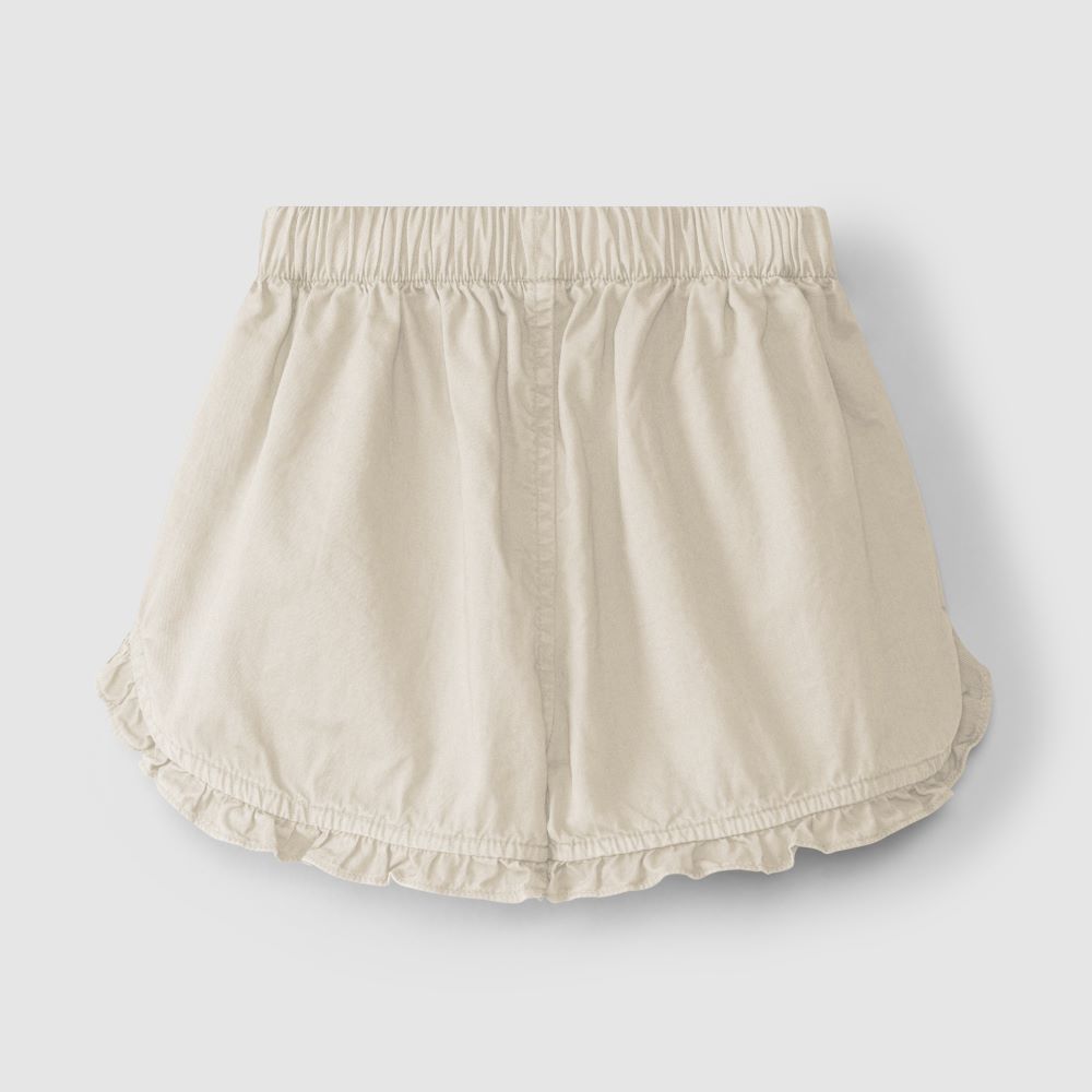 Calções pull-up com detalhe de folho - Laranjinha