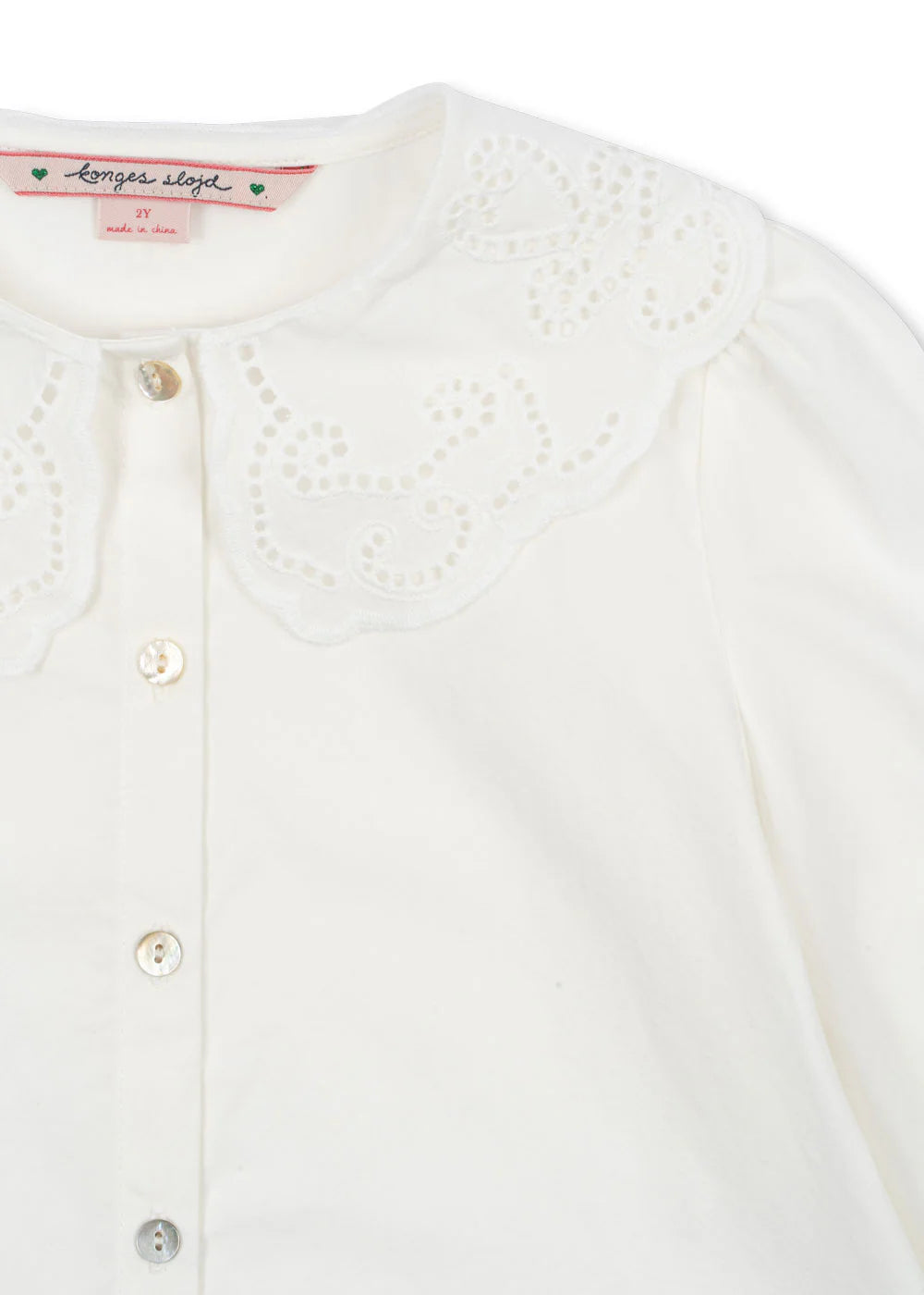 Camisa gola bordada - Konges Slojd