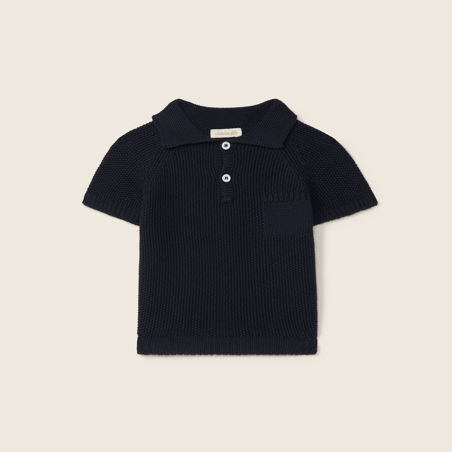 Camisola polo tricotada em algodão orgânico| SWEET AND LOVING - Wedoble